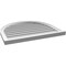 Ekena Millwork Round Top Surface Mount PVC Gable Vent: Functional, w/ 2"W x 2"P Brickmould Sill Frame, 32"W x 28"H GVPRT32X2803SF - alternate 5